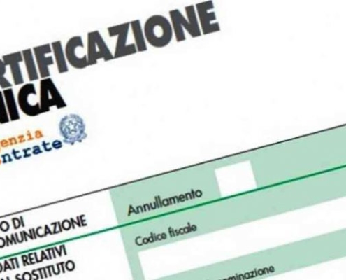 certificazione unica agenzia entrate