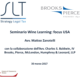 seminario wine learning focus USA