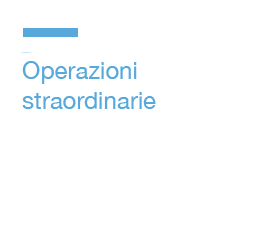 Servizi di operazioni straordinarie