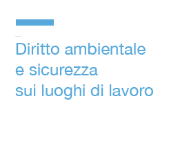 servizi - diritto ambientale e sicurezza sui luoghi di lavoro