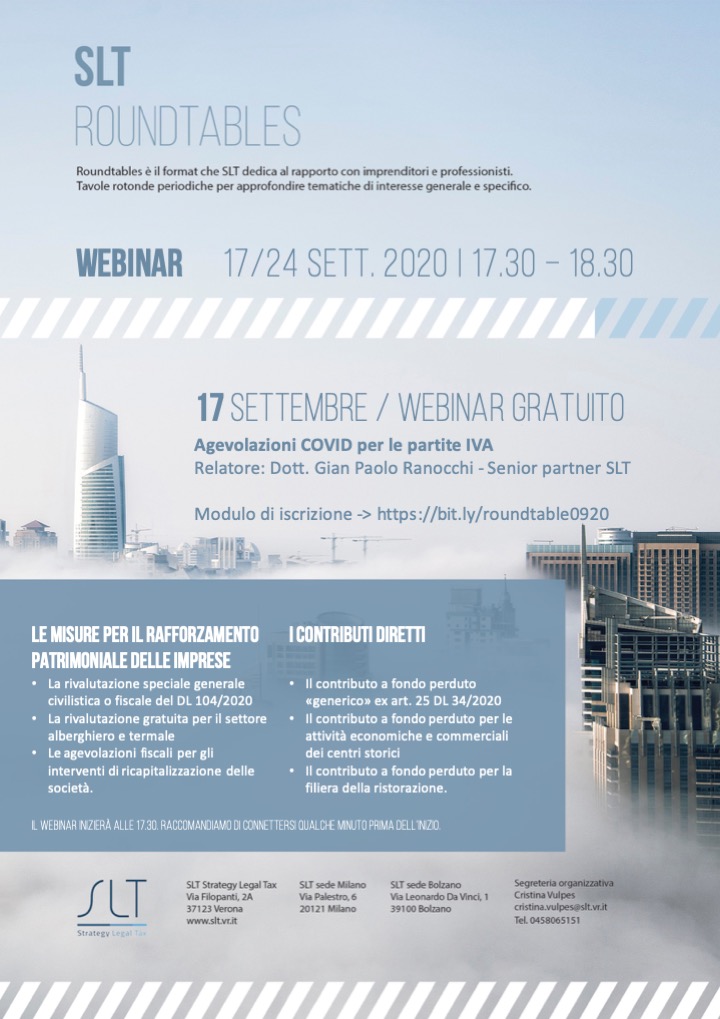 Roundtables webinar 17 settembre