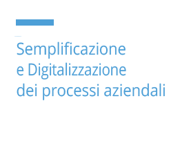 semplificazione digitalizzazione dei processi aziendali